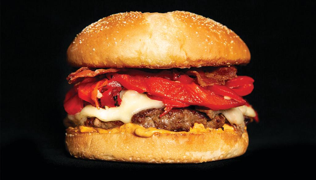 Red Molly · This Philly cheesesteak on a burger brings together the sweet and spicy zest of marinated red peppers with provolone, grilled onions, and of course bacon.