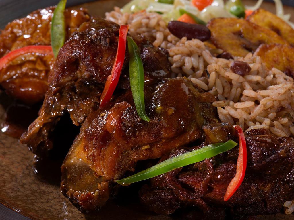 Brown Stew Chicken Meal · Tender brown stewed chicken drenched in a rich and thick gravy — one of those classic dishes that pretty much every Jamaican has had before.