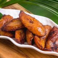 Fried Plantains · 6 fried plantains. These sweet ripe plantains are sliced and fried to perfection, leaving th...