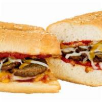 Meatball Sandwich · Meatballs, pizza sauce, and Sarpino's gourmet cheese blend. Served on your choice of bread w...
