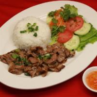 24. Com Bo Nuong · Rice with grilled beef.