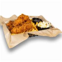 Hand Breaded Tenders Basket · All-natural chicken, fries, house slaw, choice of dipping sauce