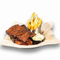 Old Bay BBQ Ribs · Slow-smoked & grilled St. Louis style pork ribs basted with smoky BBQ sauce and dusted with ...