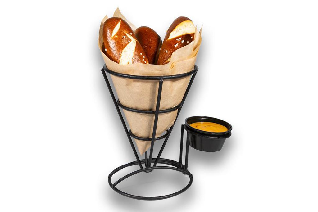 Bavarian Pretzel Sticks · Oven-baked, soft, served with Fat Tire® beer cheese or Bavarian mustard