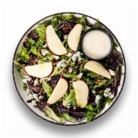 Apple Pecan Salad · Crumbled bleu cheese, dried cranberries, sweet vidalia dressing 