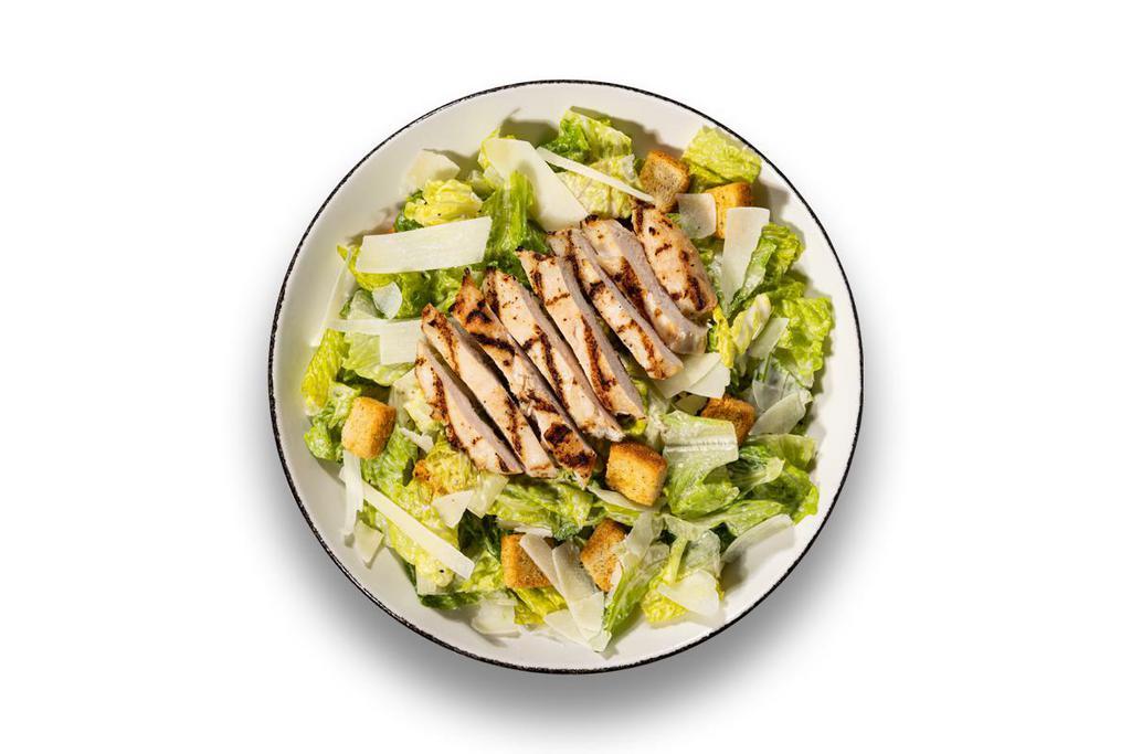 Chicken Caesar Salad · Grilled chicken, parmesan, croutons, Caesar dressing