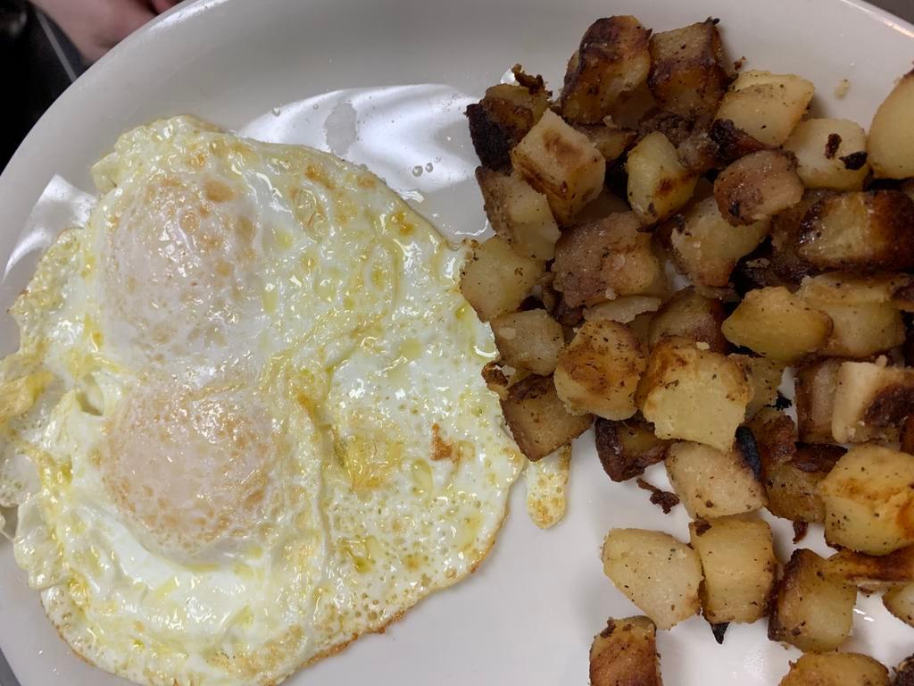 3. Egg Combo · 2 eggs, home fries, toast and choice of ham, bacon and sausage.
