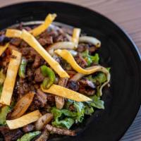 Fajita Salad · Salad with grilled veggies or meat.