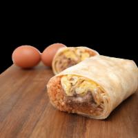 Breakfast Burrito · Comes with cheese, rice and beans.  Add meat for an additional cost.