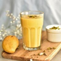 Mango Lassi · Mango blended with milk, sugar and Indian yogurt. Gluten-free. Nut-free.