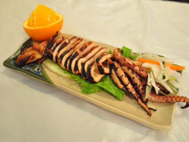 BBQ Squid · grilled squid with barbeque sauce