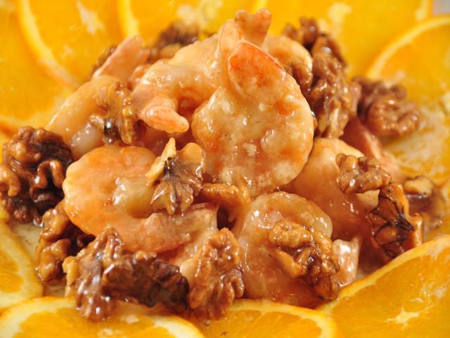 Walnut Shrimp Dinner · battered gentle fried shrimp glazed with honey walnut sauce