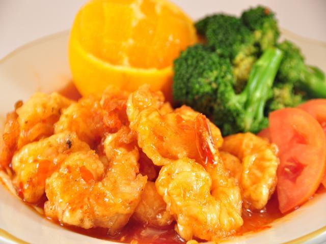 Sweet Thai Shrimp Dinner · battered gentle fried shrimp glazed with sweet chili Thai sauce