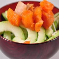 Sunomono Salad · A chilled cucumber salad with a vinegar dressing. 