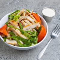 Green Mexican Salad with Chicken · Served with fresh lettuce and tomato.