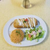 Mi Rancho Chimichangas · Beef, pork and chicken. 