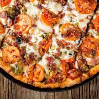 Rosati's Monster Pizza · Gourmet Italian sausage, meatball, pepperoni, Canadian bacon, onion, black and green olives,...