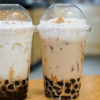 Thai Iced Coffee with BOBA · 