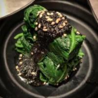 Goma Ae · Spinach salad with black sesame dressing