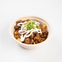 Frito Pie Special · Frito chips topped with our Texas red chili, sour cream, cheese, and chives. Add smoked meat...