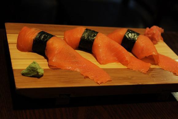Smoked Salmon  · Prepared and flavored with smoke. 
