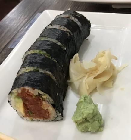 Spicy Tuna Sol Roll  · Spicy tuna, avocado and scallions. Wrapped by seaweed.