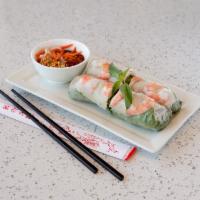 106. Lean Pork and Shrimp Spring Rolls · 2 pieces. Served with house peanut sauce.