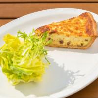 Quiche Maison · Daily selection with bibb lettuce.