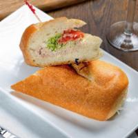Tuna Cold Hero · A long sandwich on a roll. 