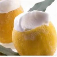 Lemon Ripieno · Refreshing lemon sorbetto served in the natural fruit shell.