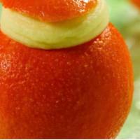 Orange Ripieno · Orange sorbetto served in the natural fruit shell