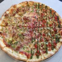 Half and Half Specialty Pizza · Can't make up your mind? Why not get two of your favorite pizzas on one pie!


