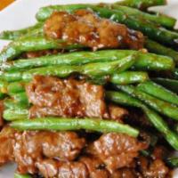 C14. String Beans with Beef四季豆牛肉 · 