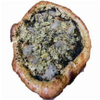 The Alcachofa · The Alcachofa (Spanish for artichoke) is one of our most famous vegan pies. Its vegan pesto ...