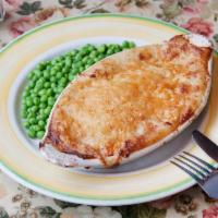 Shepherd's Pie · Lamb minced, onion and tomatoes, topped with mashed potatoes and farmhouse cheddar cheese. S...