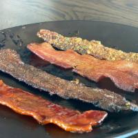 Bacon Flight! · Our 4 house bacon made bacon flavors