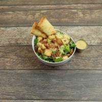 Classic Caesar Salad · Comes with 3 Caesar dressings on the side.