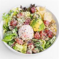 Keto Tuna Bowl · 496 cal | 35g protein | 22g carbs | 28g fat  A delicious poke bowl, with perfectly balanced ...