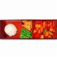 Kid's Box · Choice of teriyaki, katsu, pao pao spicy cream or sweet and sour.