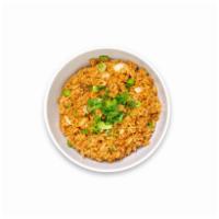 Egg Fried Rice · Peas, carrot, onion, bean sprout and scallion.
