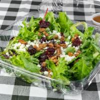 Park Avenue Salad · A medley of spring mixed lettuce, candied pecans, cranberries, blue cheese, and special bals...