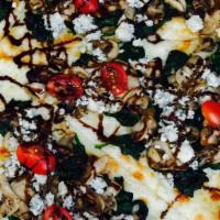 Gorgonzola Pizza · Spinach, mushroom, tomato, Gorgonzola and balsamic glaze.

Served as is, no modifiers.