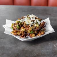 Crispy Brussels Sprouts · Light and flavorful: Crispy brussels sprouts tossed in balsamic vinegar, chili oil, oregano,...