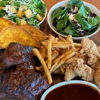 St. Louis Style Ribs and Crispy Chicken Strips Family Meal · 
