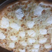 White Pizza · Mozzarella and ricotta.