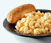Mac and Cheese Pasta · Our house made cheese sauce, over cavatappi noodles served with a breadstick.
