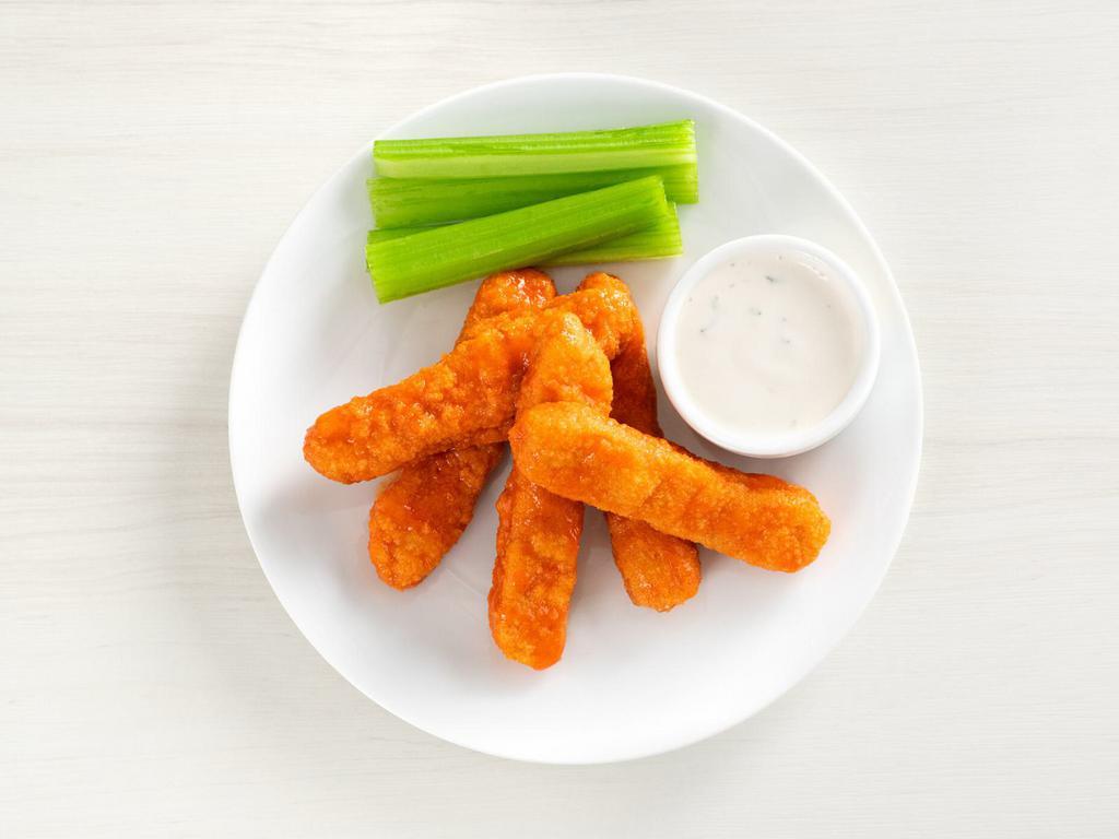 wings · serves 2  | choice of: buffalo sauce, BBQ, or plain  | served with creamy ranch. 
