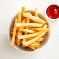 fries · serves 2 | choice of regular crispy fries or sweet potato fries. served with your choice of ...
