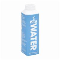 just water  · sustainably sourced water - with a cap that is made from sugarcane and packaging made from p...