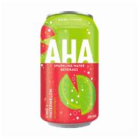 AHA watermelon lime sparkling water  · a refreshingly unexpected flavor duo of watermelon and lime. no sweeteners, no sodium and no...